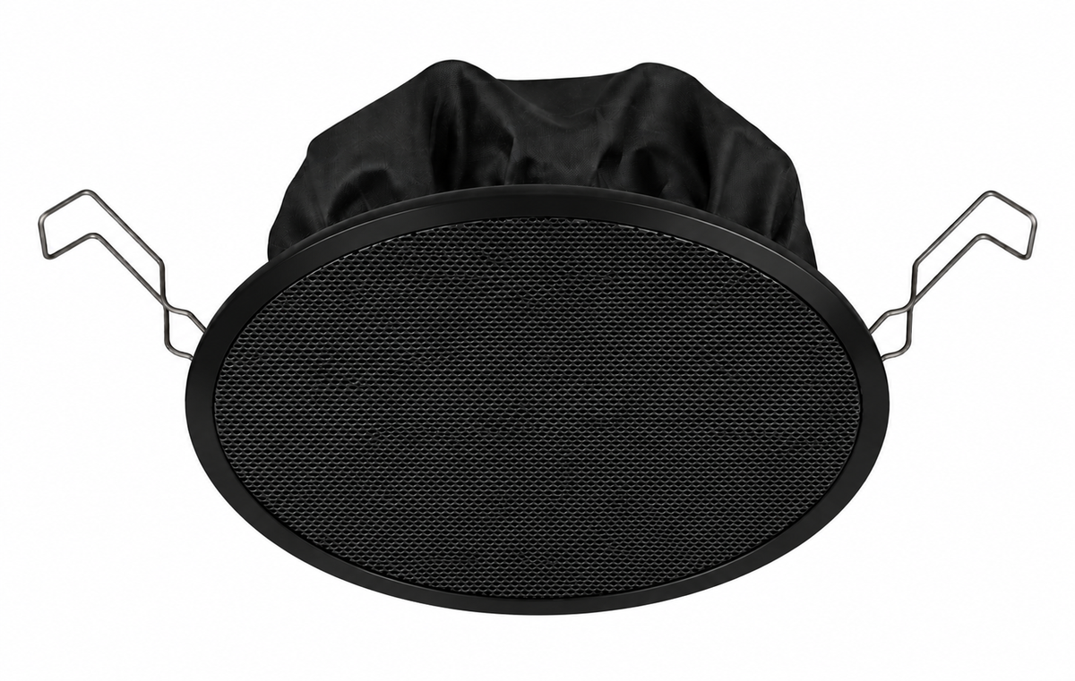 Høyttaler Passiv Innfelt Rund 5" 6W 100V Sort EN54-24