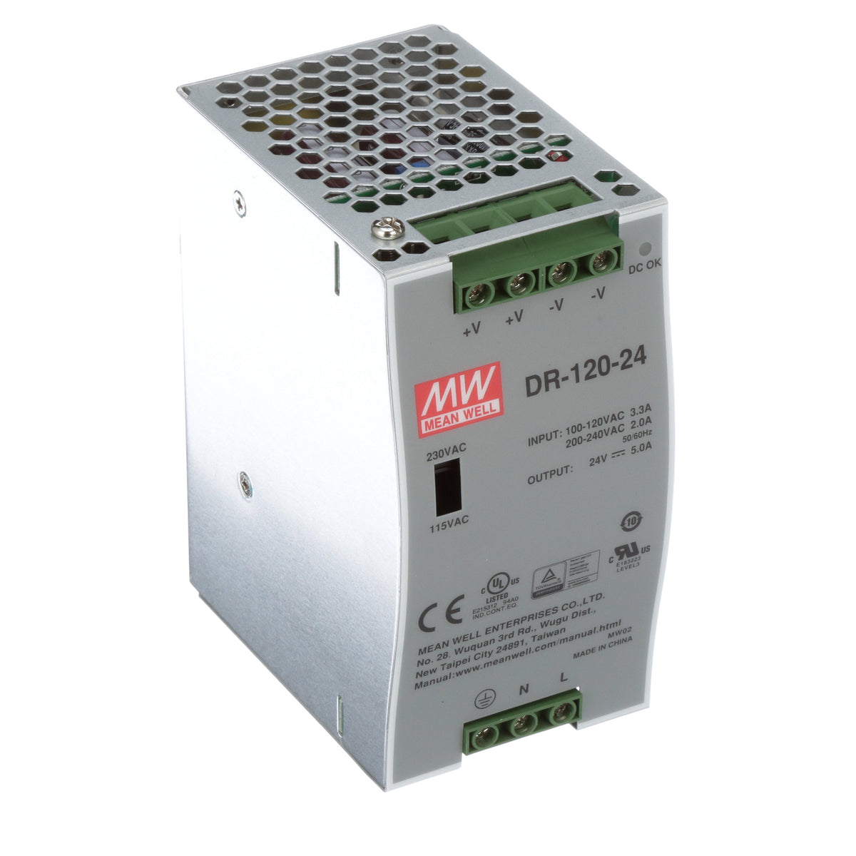 RS Pro DR-120-24 strømforsyning