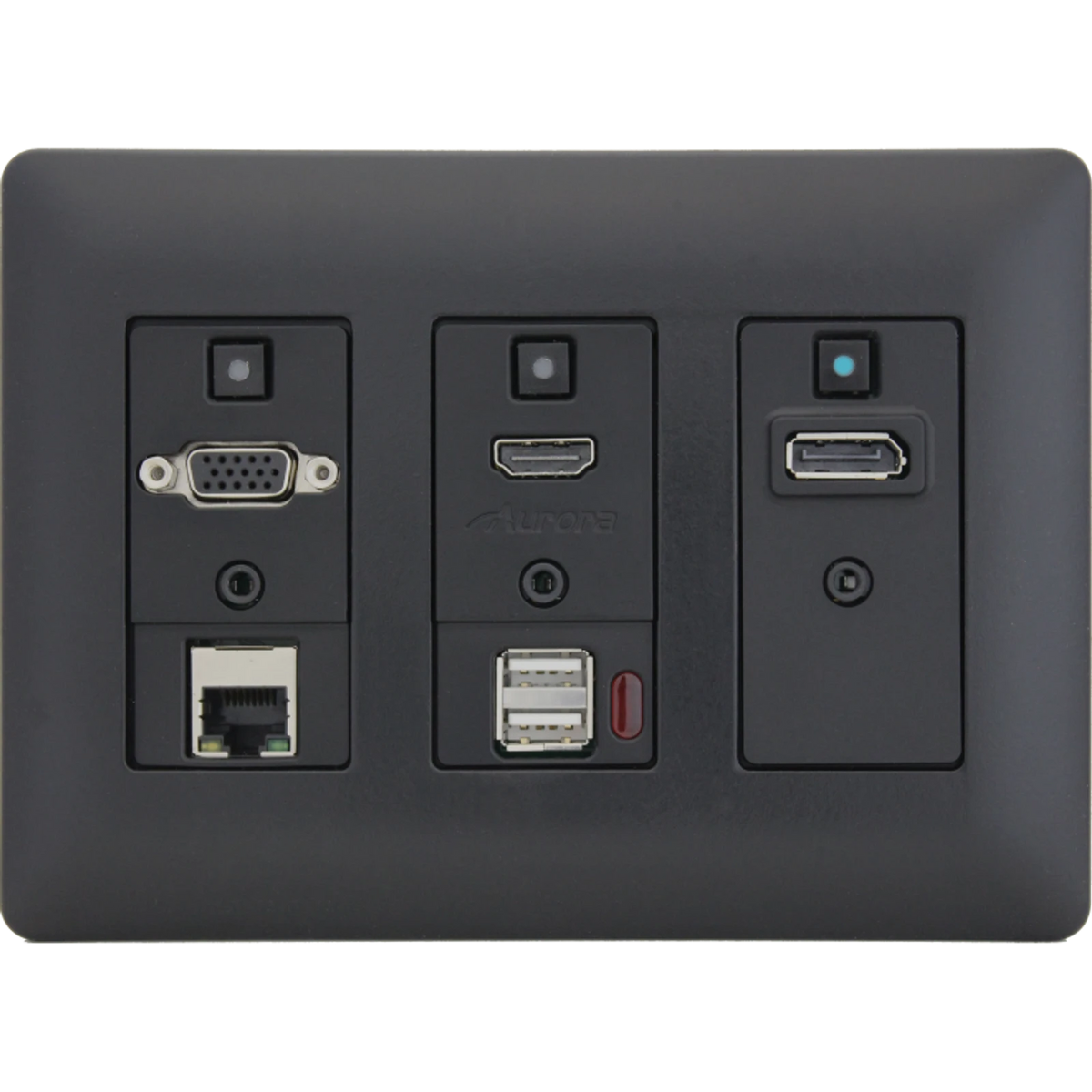 Aurora DXW-3EUH-W HDBaseT veggplate