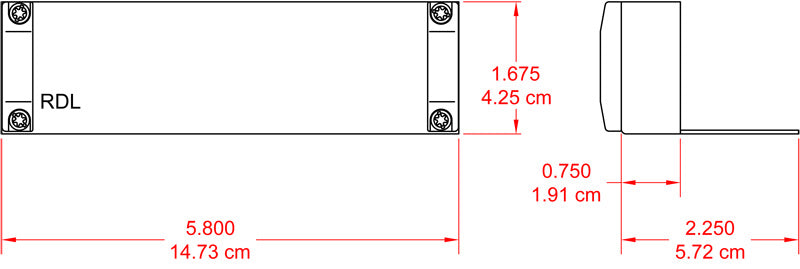 RDL RU-FP1R – Rack Filler Panel