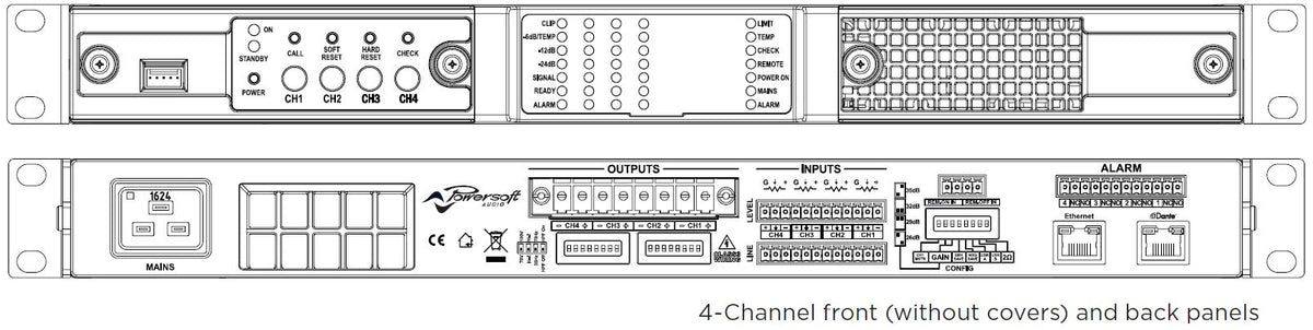 Biamp Community ALC-404D effektforsterker