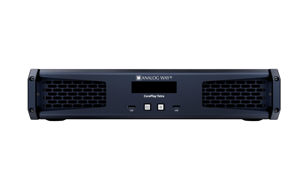 Heavy-duty quad-output 8K media server f/live & installation
