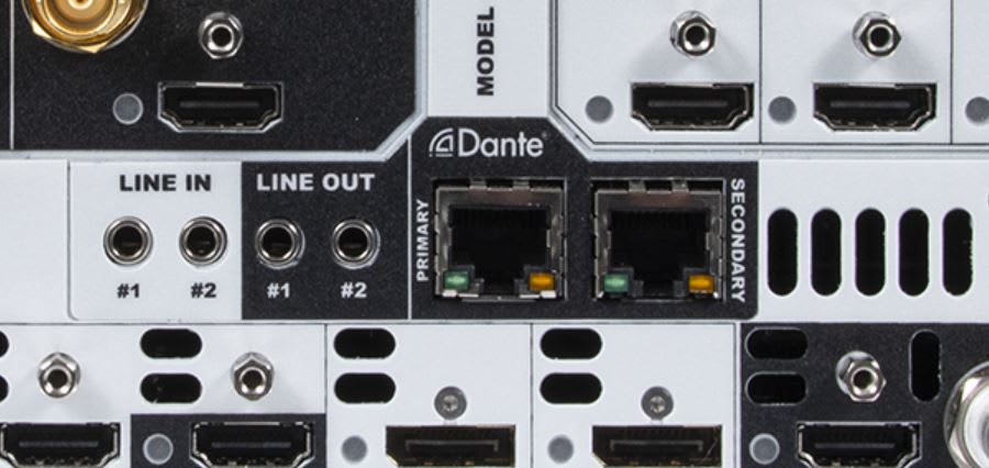 Analog Way ALTA4K Dante interface