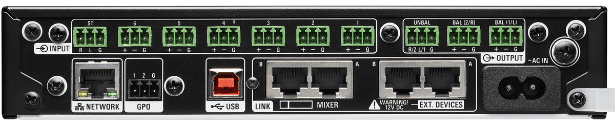 DSP 6 Inn/4 Ut AEC USB TCP/IP