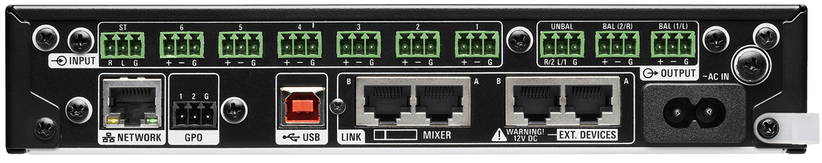 DSP 6 Inn/4 Ut AEC USB TCP/IP