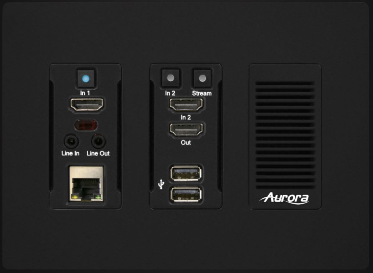 Aurora IPX-TC3A-WP3-F-Pro signaldistribusjon tilkoblingspanel sort