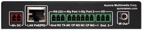 Utvidelse 1xRS232 1xIR 2xRele(30VDC) 2xI/O PoE