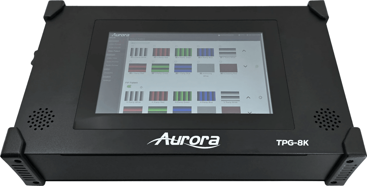 Aurora TPG-8K testmønstergenerator