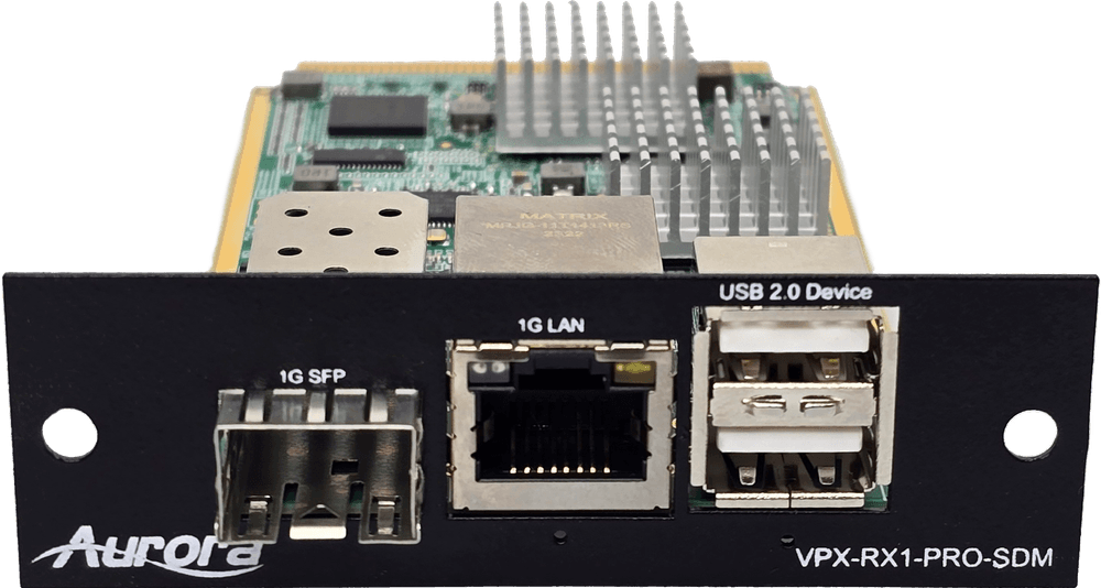 Aurora VPX-RX1-SDM AV-over-IP mottaker