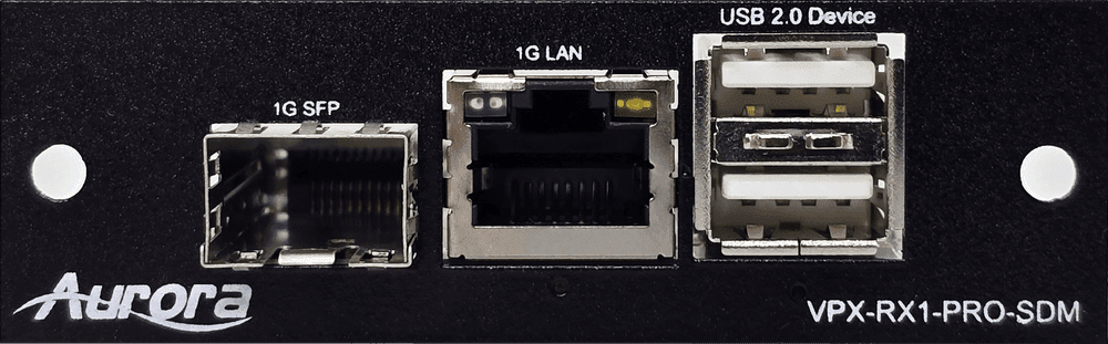 Aurora VPX-RX1-SDM AV-over-IP mottaker