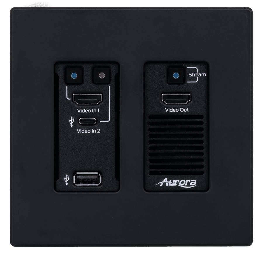 Aurora VPX-TC1-WP2-PRO tilkoblingspanel sort