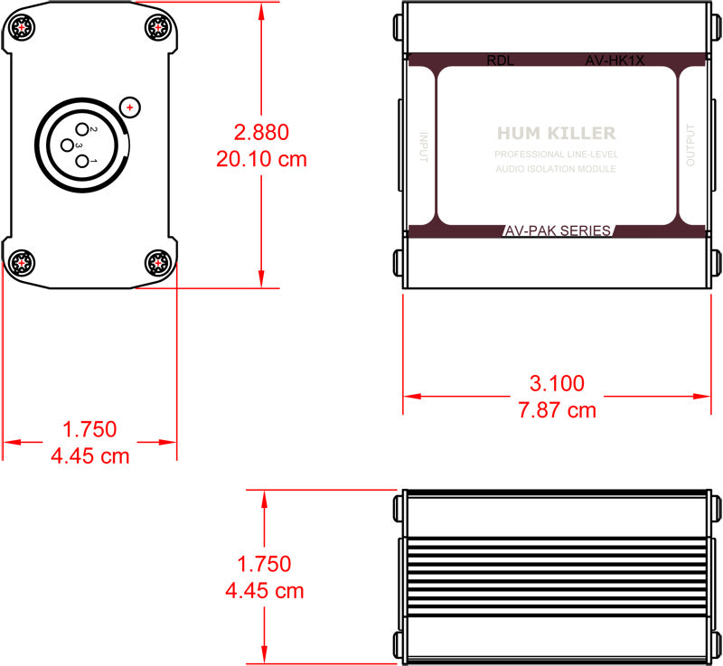 RDL AV-HK1X Hum Killer kabel grå