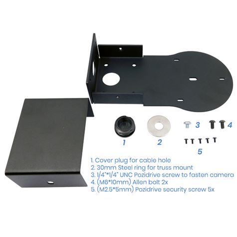 Veggbrakett for Avonic CM30/40/70/80 Serien Sort