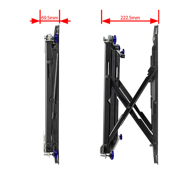 B-Tech Slimline videowall-feste sort