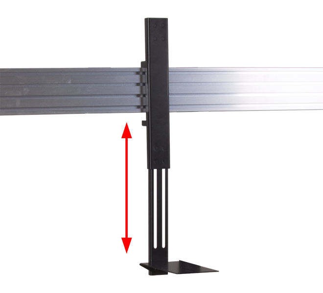 B-Tech Twin Screen VC veggbrakett