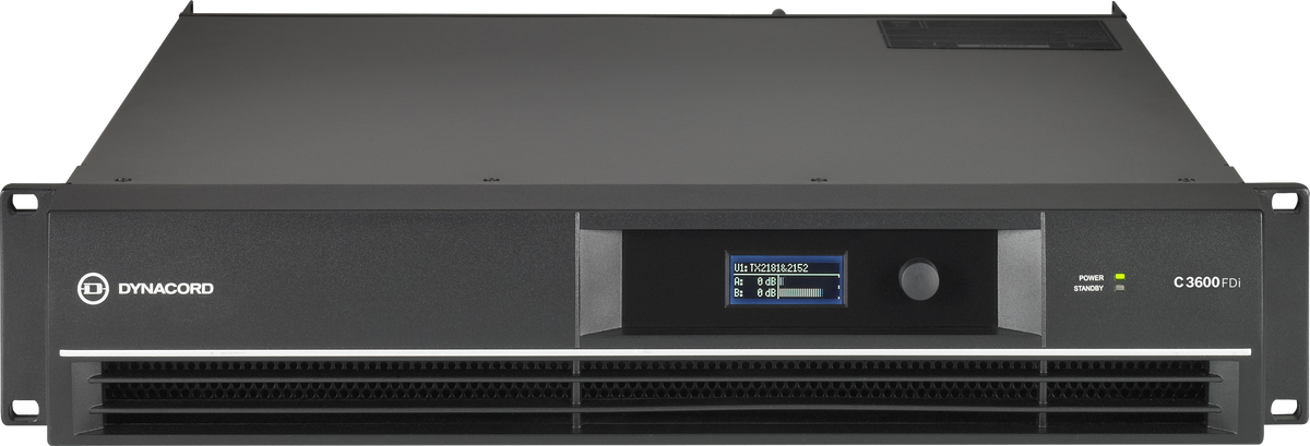 Forsterker DSP 2x 1200W/4ohm 2U Installasjonsserie