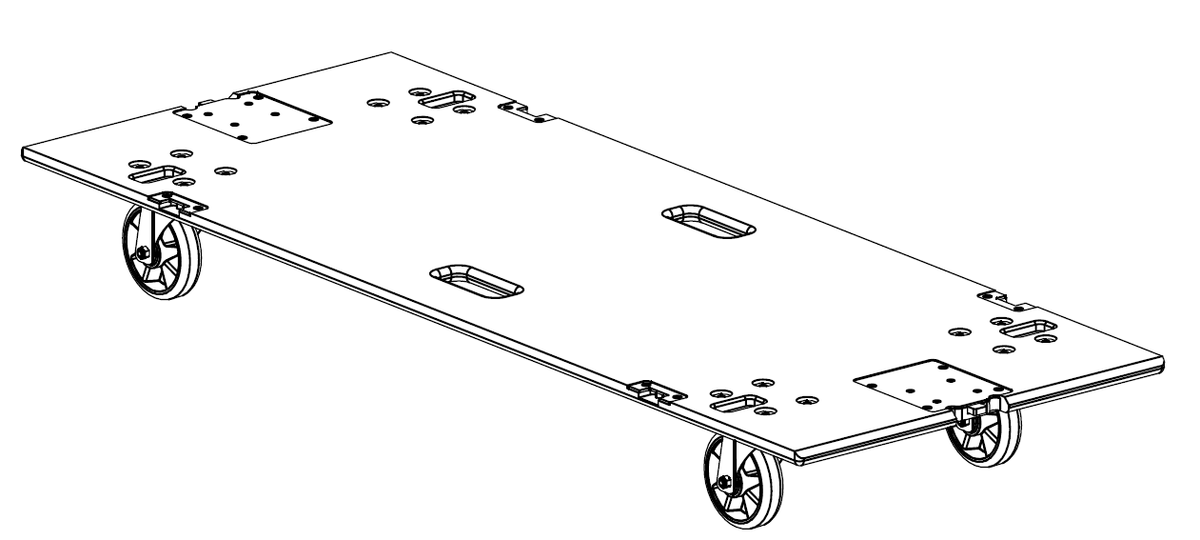 Removable front dolly for 1 CS1