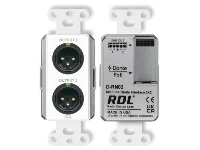 RDL D-RN02 Dante interface
