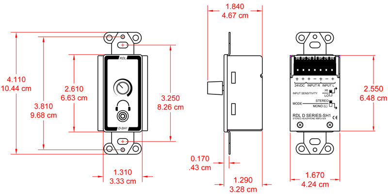 RDL D-SH1 hodetelefonforsterker