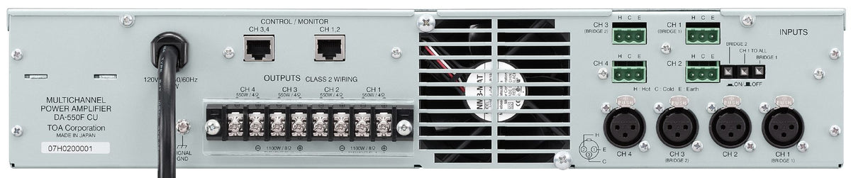 TOA DA-550F effektforsterker