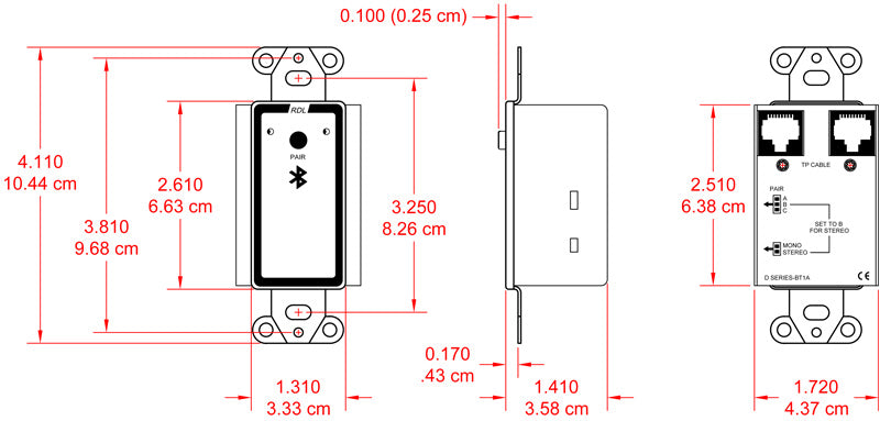 RDL DB-BT1A Bluetooth lydgrensesnitt