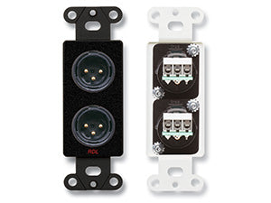 RDL DB-XLR2M XLR veggplate