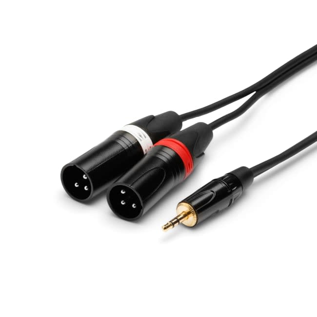 Minijack to 2x XLRM 1,5m