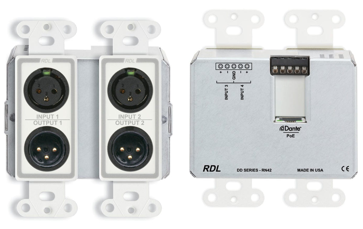 RDL DD-RN42 Dante-grensesnitt