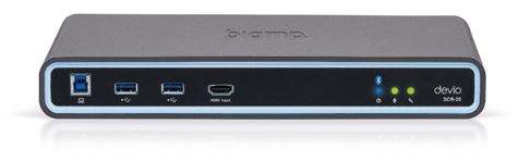 Devio Videokonferansehub med Hvit Takmikrofon og Bluetooth