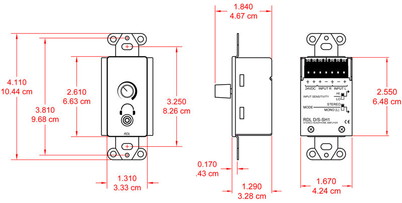 RDL DS-SH1 hodetelefonforsterker