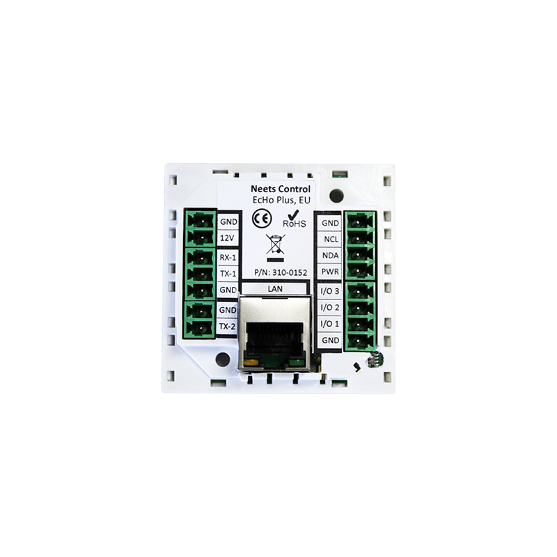 Echo Plus 8EUW - 8-button control pad med Ethernet, EU, Hvit