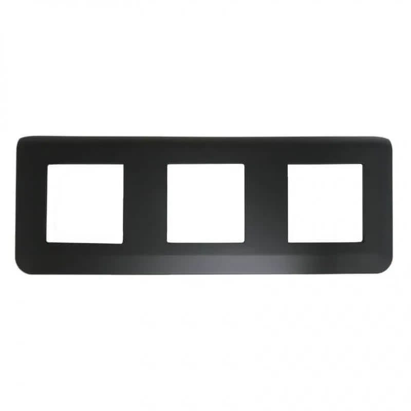 Legrand MOSAIC EU 3-gangs frontplate sort