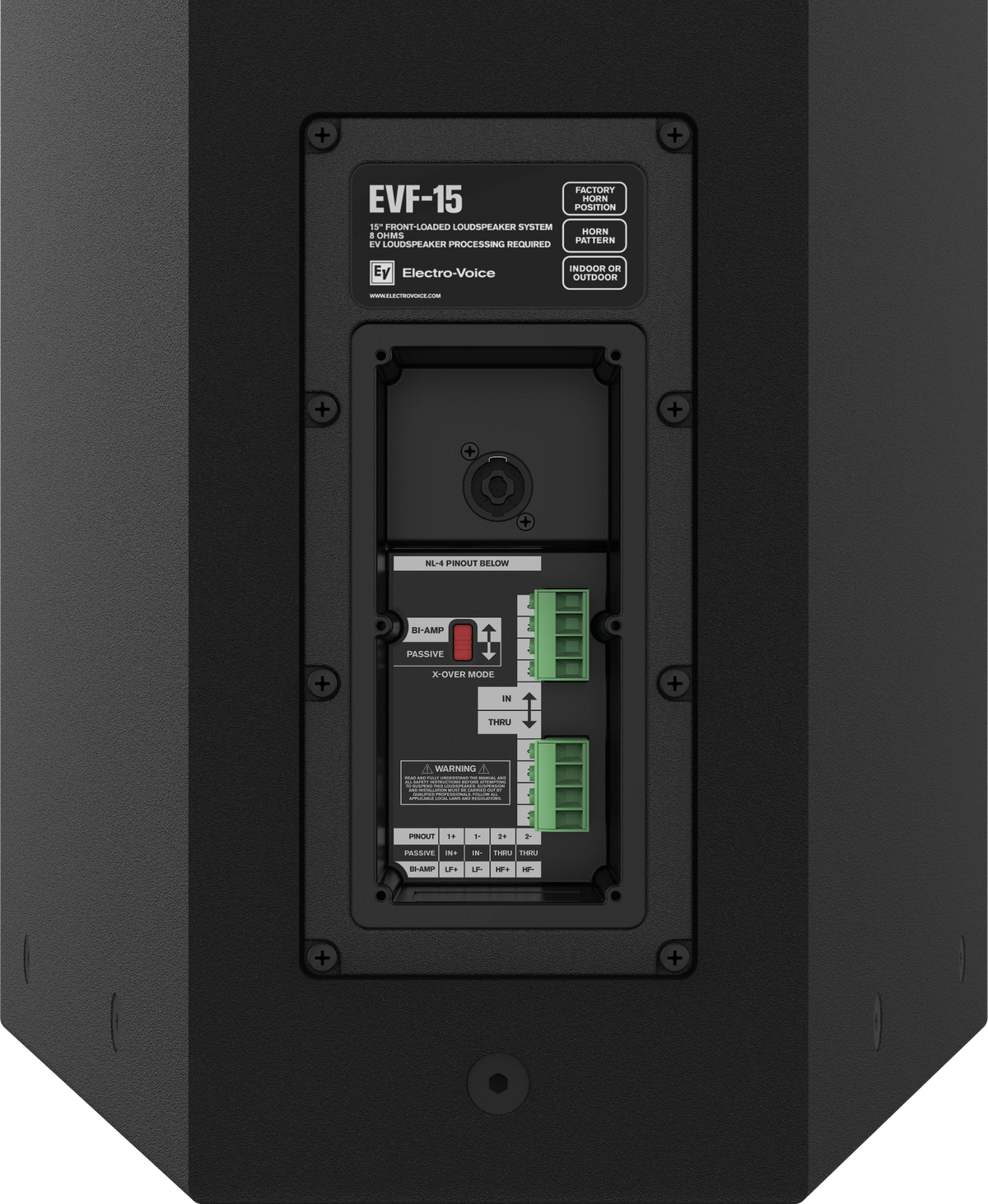 Electro-Voice EVF-15-95 – Passive Loudspeaker 15", 600W, 90×50, Black