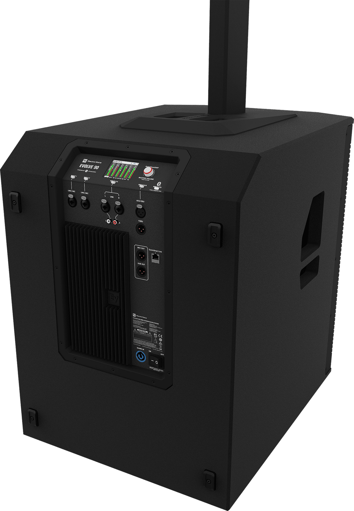 Høyttalersystem Søyle Sub Stag Bag 8 kanals Mixer Sort