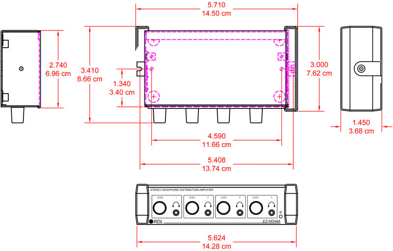 RDL EZ-HDA4AX forsterker