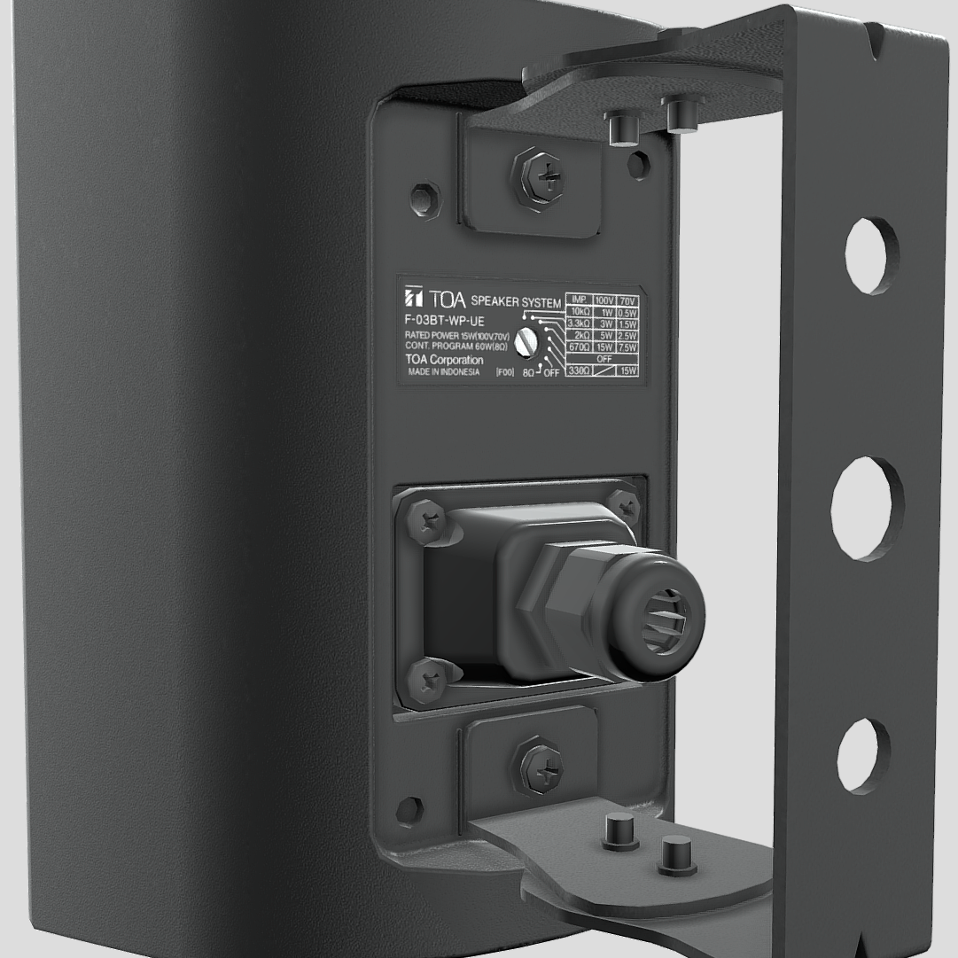 TOA F-03BT-WP 2-veis høyttalersystem sort