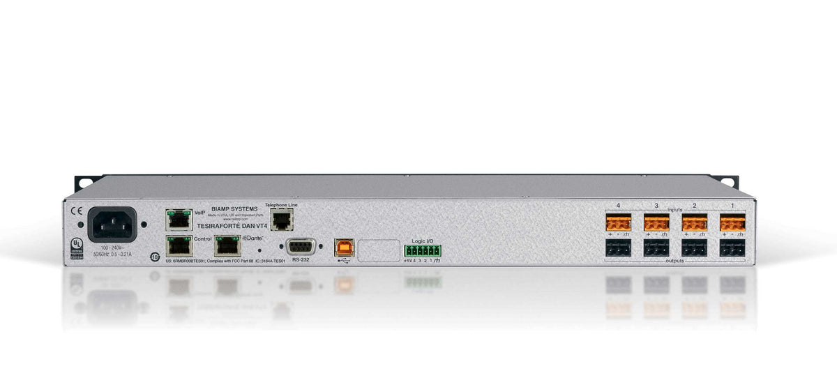 TesiraFORTÉ VT4 DSP m/AEC - DANTE