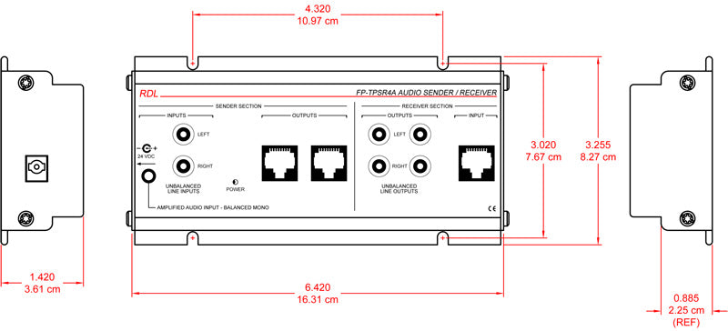 RDL FP-TPSR4A audiosender/mottaker