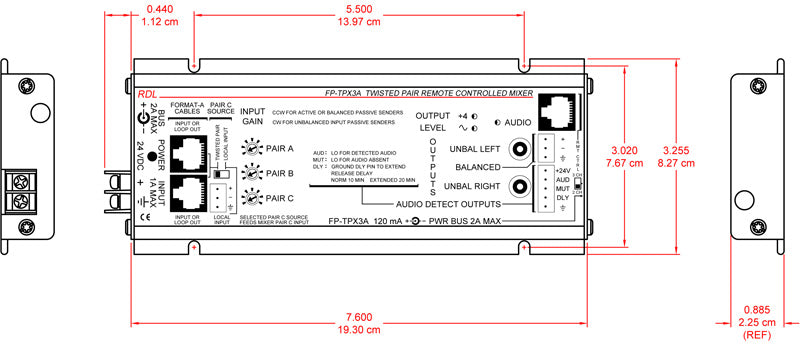RDL FP-TPX3A mixer sort
