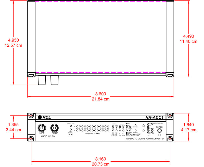 RDL HR-ADC1 konverter