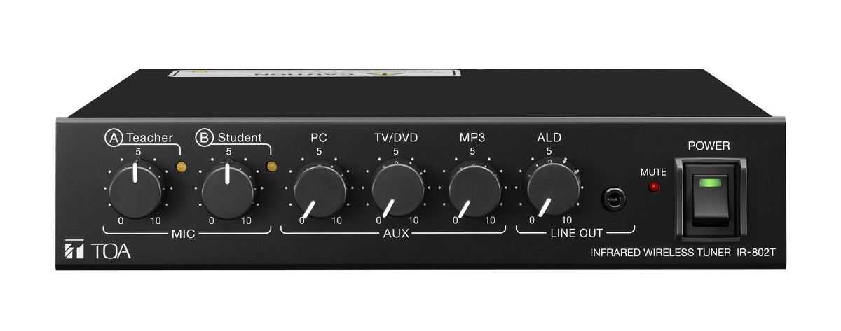 TOA IR-802T infrarød trådløs tuner sort