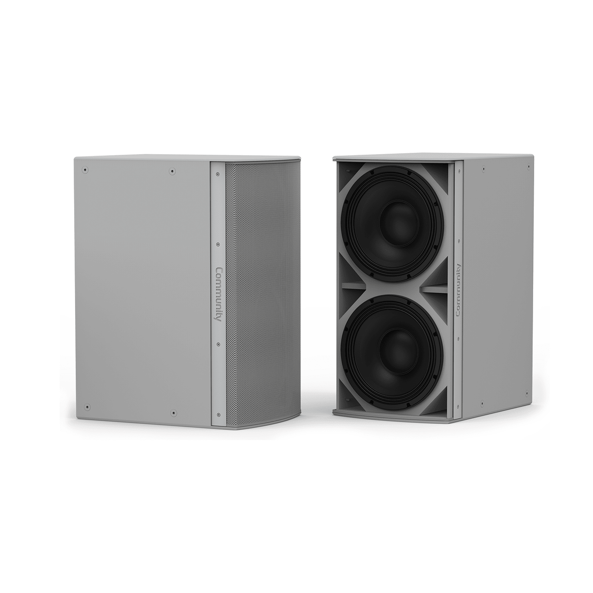Biamp Community IS6-212 installasjon subwoofer sort