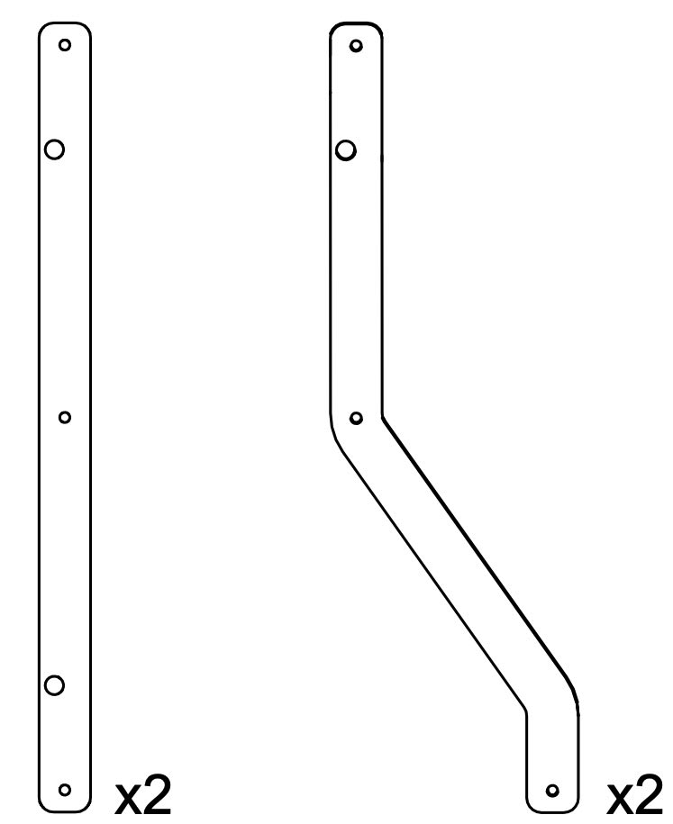 L-Acoustics KS21i rigging plate-sett