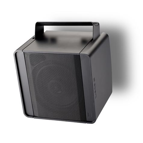 Høyttaler 5.25" 2-Veis Kube, brakett inkludert, Sort,