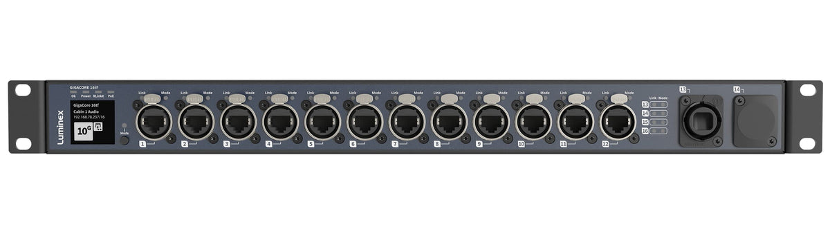 Luminex GigaCore 16tf switch POE CON66