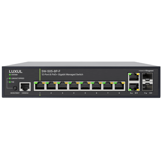 Luxul SW-505-8P-F switch