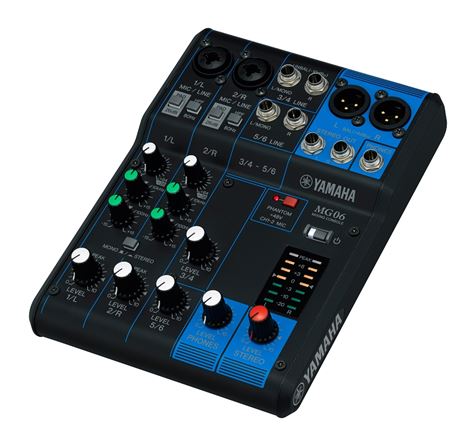 Yamaha MG06 6-kanalers mixer