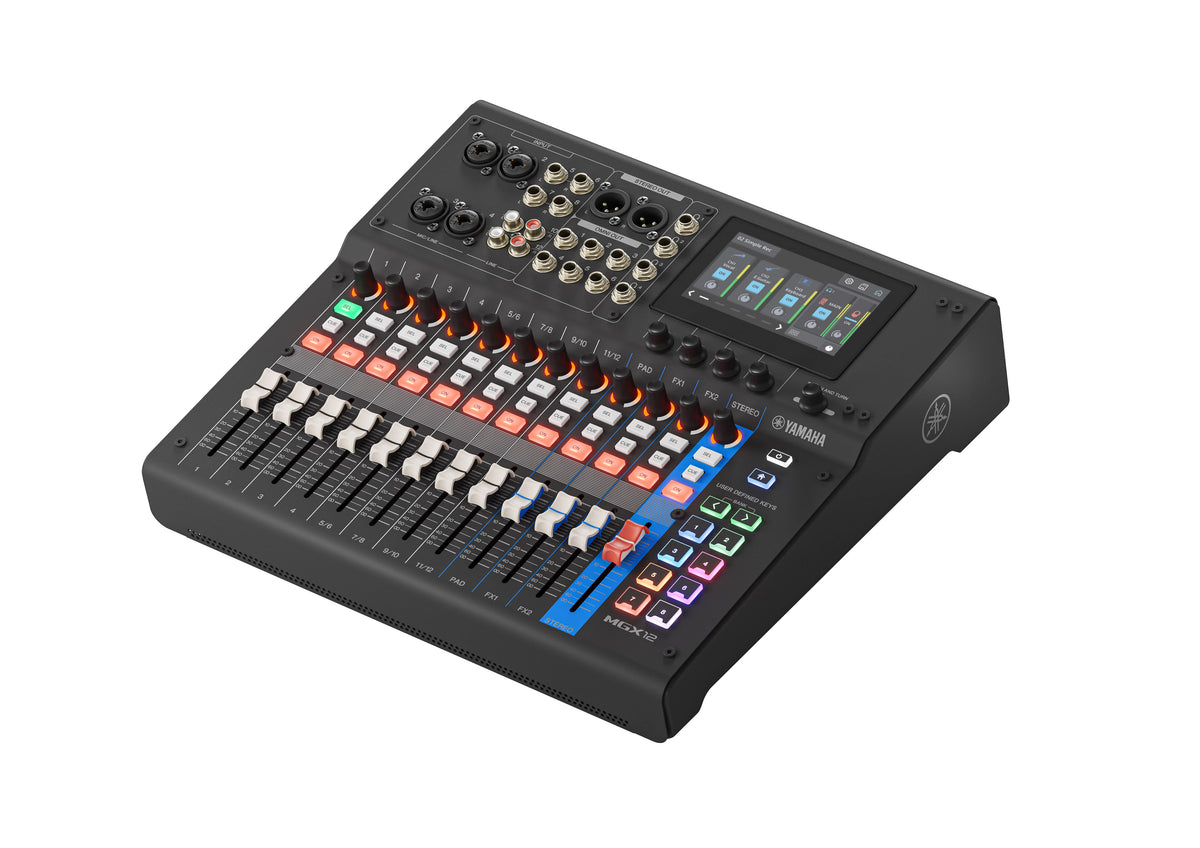 Mikser 12ch,4mic,4xTRS,4xRCA,4"touch, USB-C