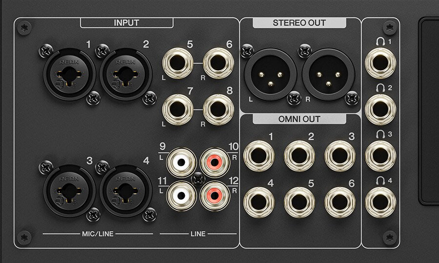 Mikser 12ch,4mic,4xTRS,4xRCA,4"touch, USB-C