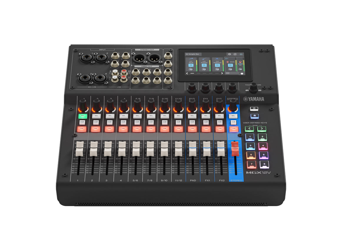 Mikser 12ch,4mic,4xTRS,4xRCA,4"touch, USB-C,Video Interface